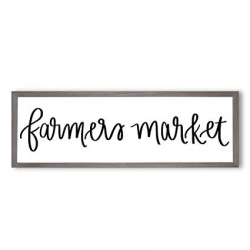 Amazon.com: Sweet Water Decor Farmers Market Wood Sign with ...