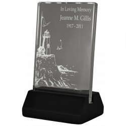 Lighted engraved glass plaque | Customizable engraved plaques ...