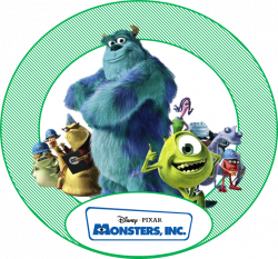 You can make your own Monster's Inc tableware, simply buy white ...