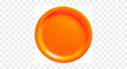 Orange Paper Dinner Plates 20ct Clipart (#2561514) - PinClipart