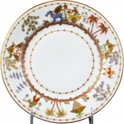 11 Le Tallec for Tiffany: Cirque Chinois Hand-Painted Dinner Plates ...