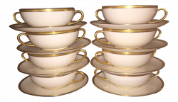 Marshall Fields Lenox Cream Soup Cups - Set of 8 | Chairish