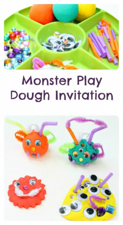 Monster Play Dough Invitation - Fantastic Fun & Learning