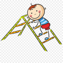 Playground Child Clip art - Climb the ladder boy
