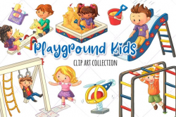 Playground Kids Clip Art Collection, Kids Playing, School Playground  Clipart, Cute Kids Playing Graphics, Sandbox Clipart