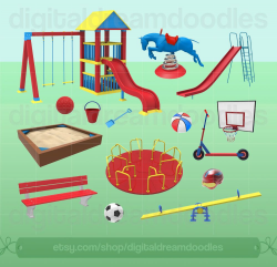 Playground Clipart, Playground Clip Art, Slide Graphic ...