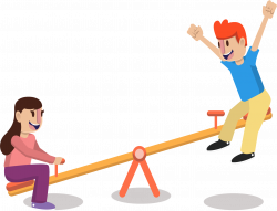 Seesaw Child Clip art - Happy seesaw 1379*1056 transprent Png Free ...