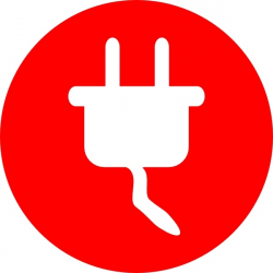 Electric Power Plug Icon clip art Free vector in Open office ...