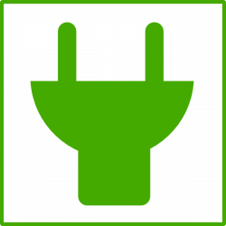 Green Plug Icon Clip Art at Clker.com - vector clip art online ...