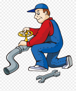 Cartoon Water Pipe Repairman Transprent Png Free - Cartoon ...