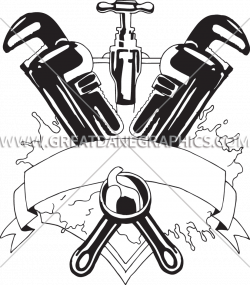 Plumbers Crest | Production Ready Artwork for T-Shirt Printing