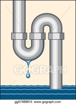 Vector Clipart - Leaking pipe. Vector Illustration ...