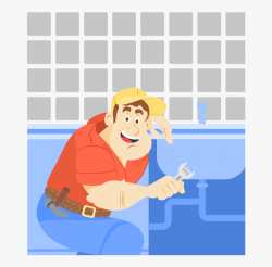 Plumber Clipart Plumbing Leak - Cartoon #42901 - Free ...