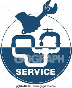EPS Vector - Plumbing service emblem. Stock Clipart ...