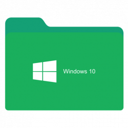 folder green w 10 icon 1024x1024px (ico, png, icns) - free download ...