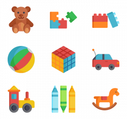 16 kids playing icon packs - Vector icon packs - SVG, PSD, PNG, EPS ...