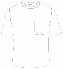 Pocket Tee Shirt Template | Arts - Arts