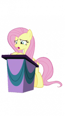 1720553 - bipedal, fluttershy, horse play, open mouth, podium, safe ...