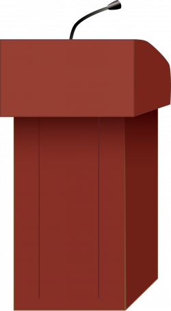 Clipart - Speaker's podium