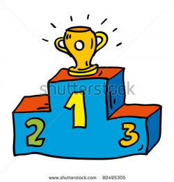 Doodle podium with prize cup | Clipart Panda - Free Clipart ...
