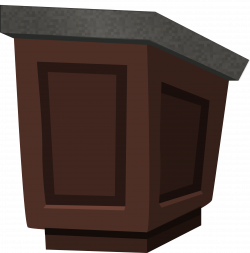 Clipart - Podium - wood with granite top - from Glitch