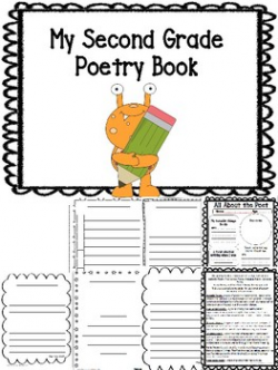 2nd Grade Student Poetry Journal Book Printable