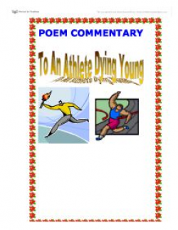 Poem Commentary: To An Athlete Dying Young by A.E. Housman ...