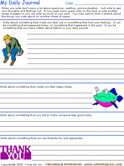 This is a fun and personable worksheet for writing journal entries ...