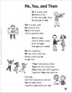 Me, You, and Them (Personal Pronouns): Sight Words Poem ...