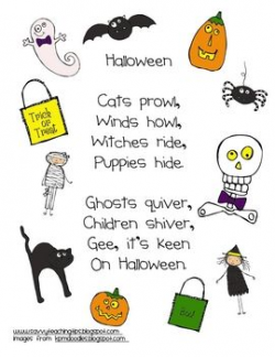A simple halloween poem - freebie | Halloween Holiday ...