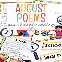 August Shared Reading {Sight Word Poem} - Mrs. Jones ...
