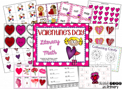 Valentine's Day Center & a FREEBIE • Tickled Pink in Primary