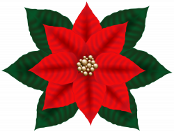 Christmas Poinsettia Clip Art Image | Gallery Yopriceville ...