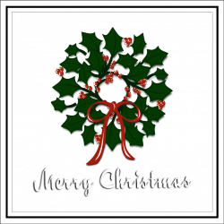 Inkscape Merry Christmas Wreath ~ free SVG | Inkscape SVGs and ...