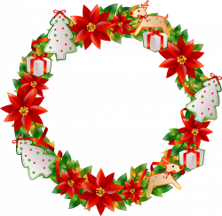 Christmas Wreath Flower - Christmas flower circle 2524*2473 ...
