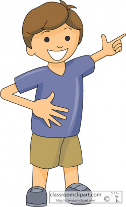 Boy Pointing Clipart