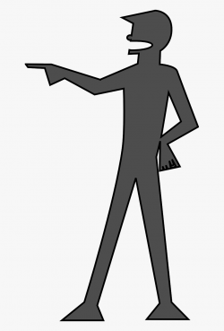 Man You Silhouette Pointing Png Image - Person Pointing ...
