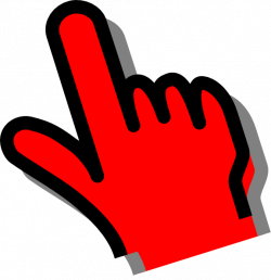 Red Hand Clip Art at Clker.com - vector clip art online, royalty ...