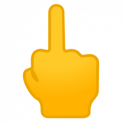 Middle finger Icon | Noto Emoji People Bodyparts Iconset | Google