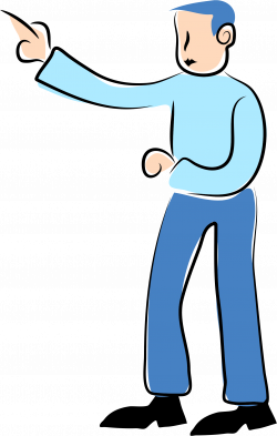 Clipart - Pointing Man 2