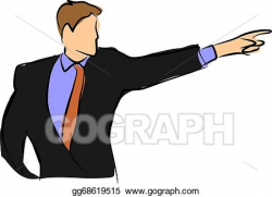 Stock Illustration - Man pointing. Clipart Illustrations ...