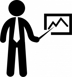 Business Man Pointing A Stats Graphic Svg Png Icon Free Download ...