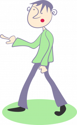 Clipart - Pointing Man