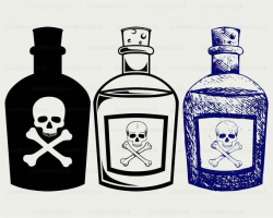 Bottles poison svg/poison clipart/poison svg/poison silhouette/poison  cricut cut files/poison clip art/digital download designs/svg