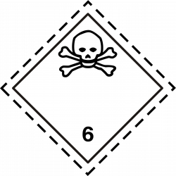 Clipart - ADR pictogram 6.1-Poison