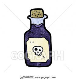 Vector Stock - Cartoon poison bottle. Clipart Illustration ...