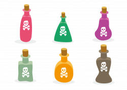 Poison Glass bottle - Cartoon dangerous drug bottle 1096*780 ...
