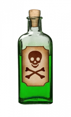 Bottle Of Green Poison transparent PNG - StickPNG