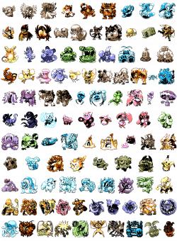 All 7th Gen Pokemon pixeled finally! Very excited to see em all ...