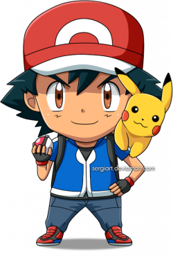 Pokemon - Chibi Ash by SergiART on DeviantArt